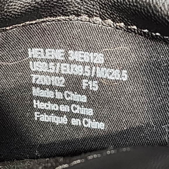 CALVIN KLEIN Womens Black Helene Toe Block Heel Leather Heeled Boots 9.5 - Picture 4 of 6